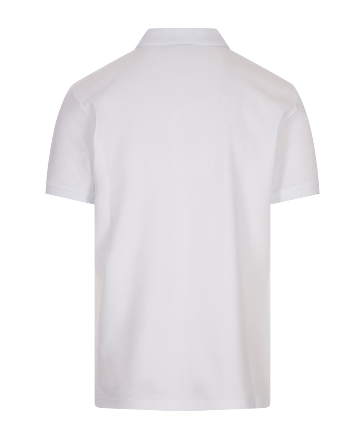 Moschino Short Sleeve Polo Shirt In White