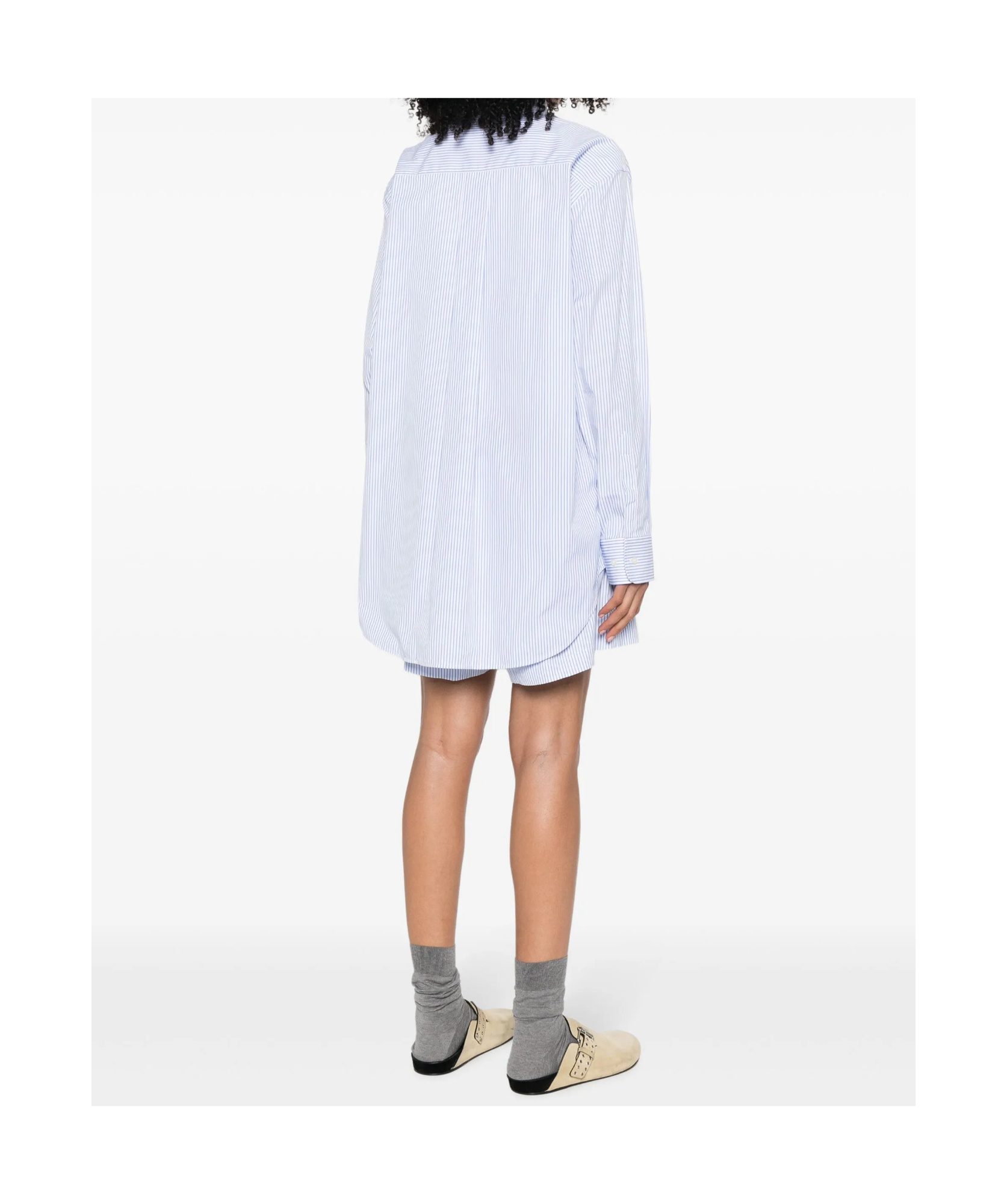 Wardrobe.nyc Striped Shirt Dress
