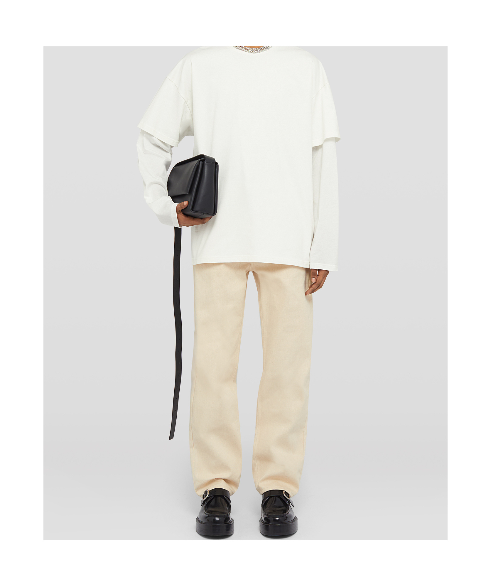 Jil Sander Mid-rise Straight-leg Denim Jeans In Nude