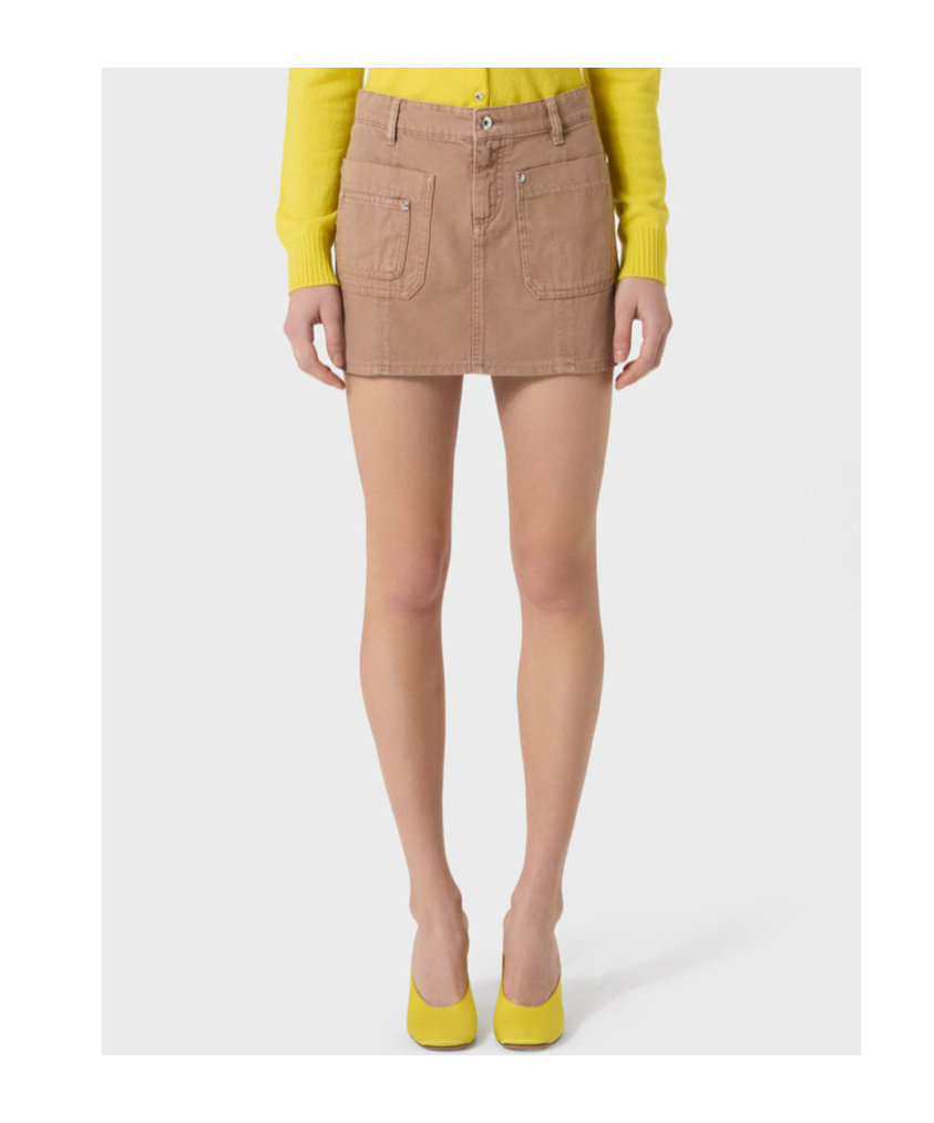 Blumarine Waist Loop Skirt In Nude