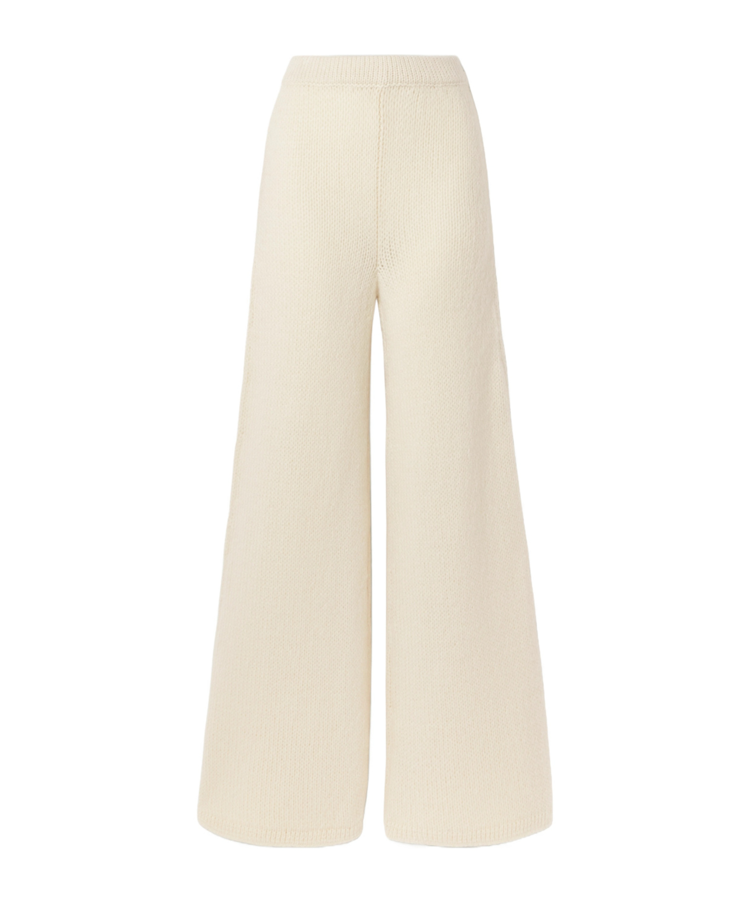 Gabriela Hearst Openwork Knit Flared Pants In White