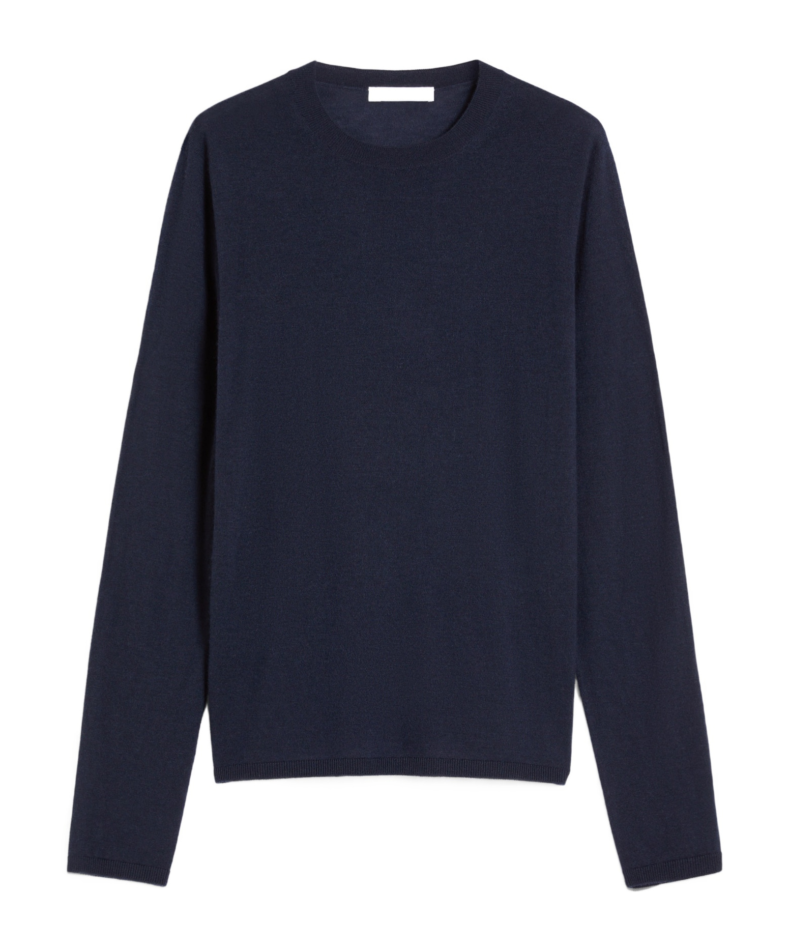 Max Mara Long-sleeved Cashmere Sweater In Black