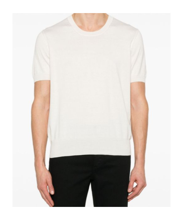 Tom Ford Lightweight Crew Neck T-shirt With Short Sleeves In White