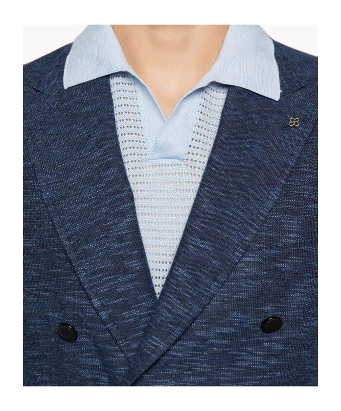 Tagliatore Double-breasted Blazer In Blue