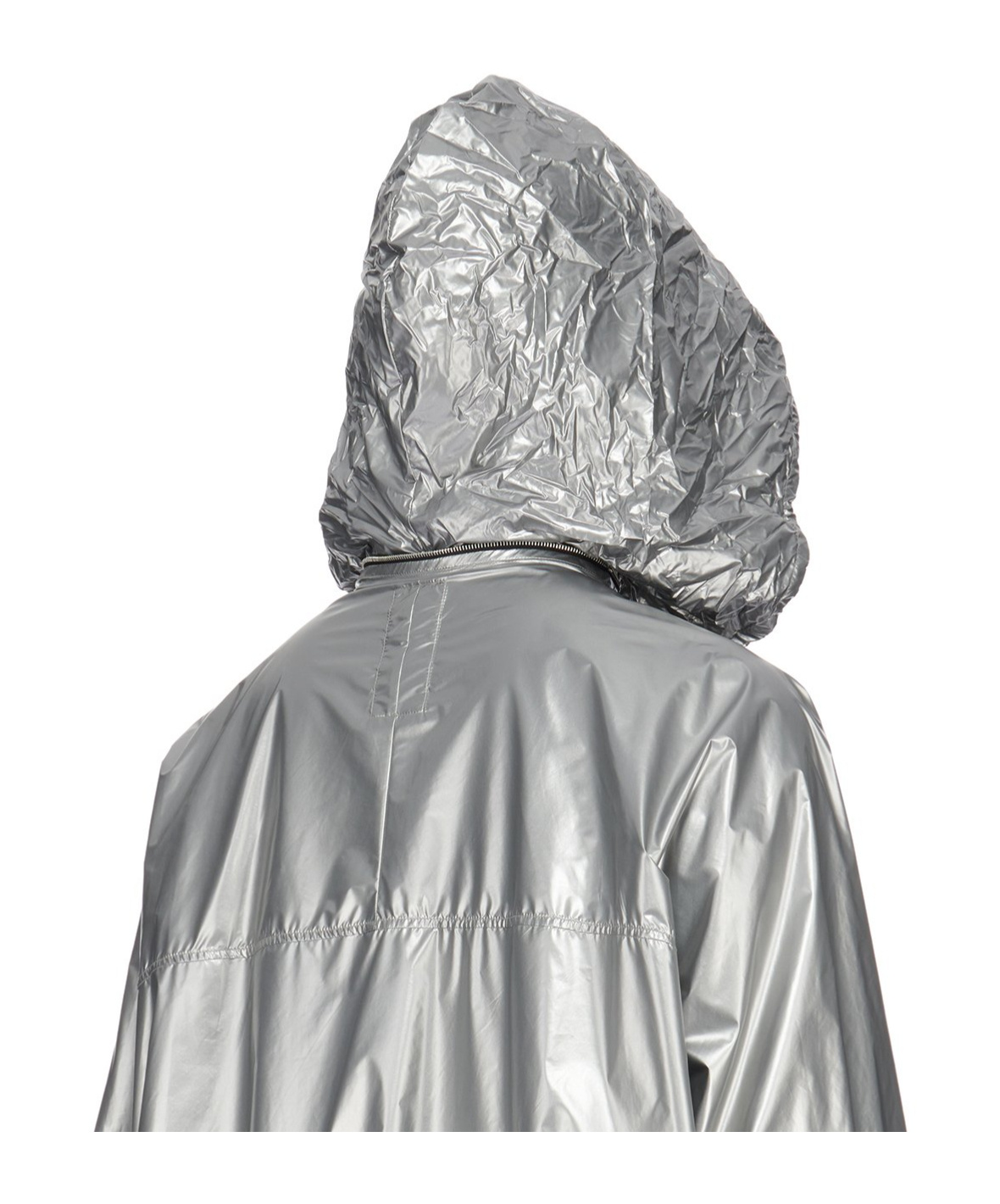 Rick Owens Metallic-sheen Windbreaker Jacket In Gray