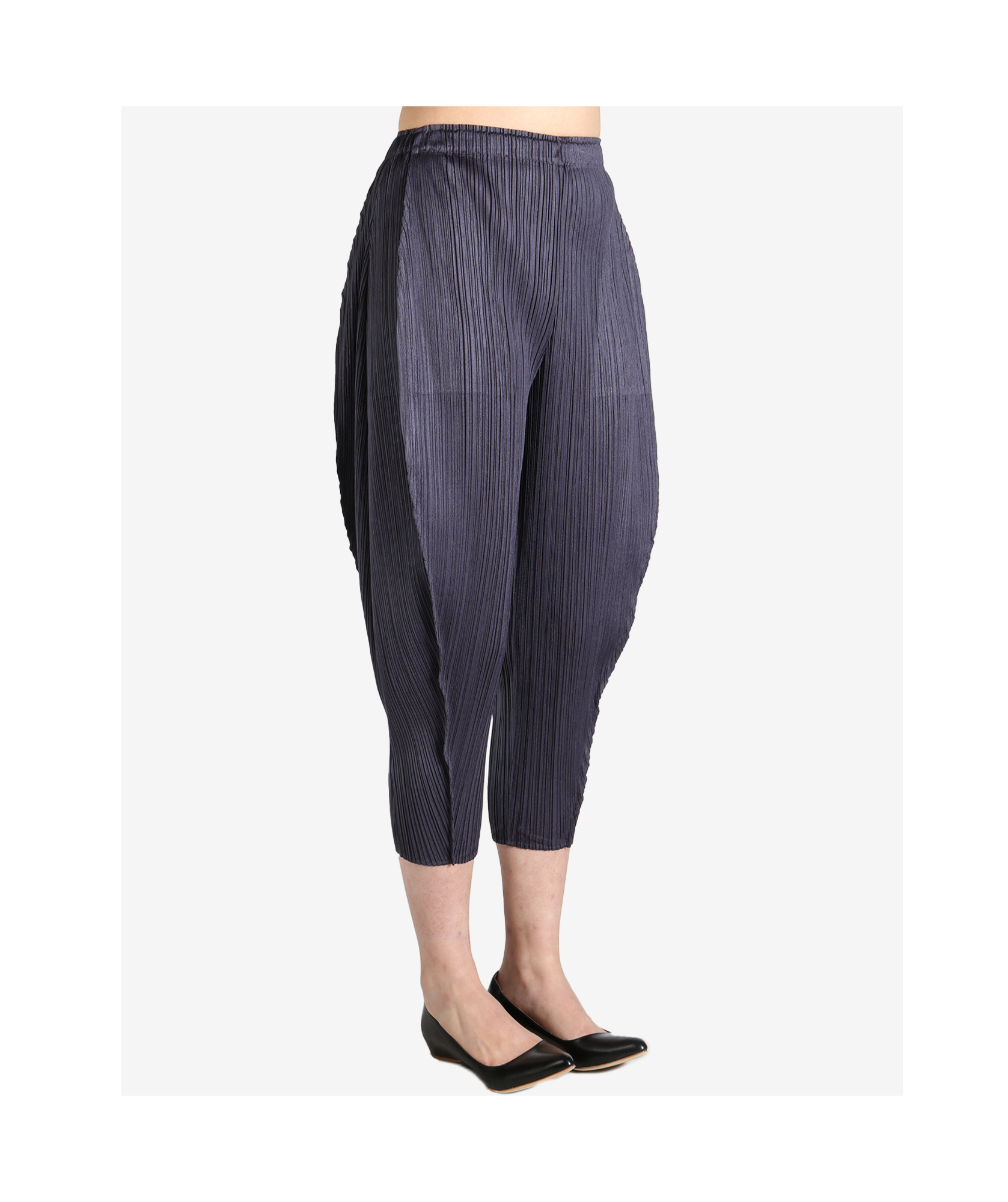 Issey Miyake Lantern Trousers In Black