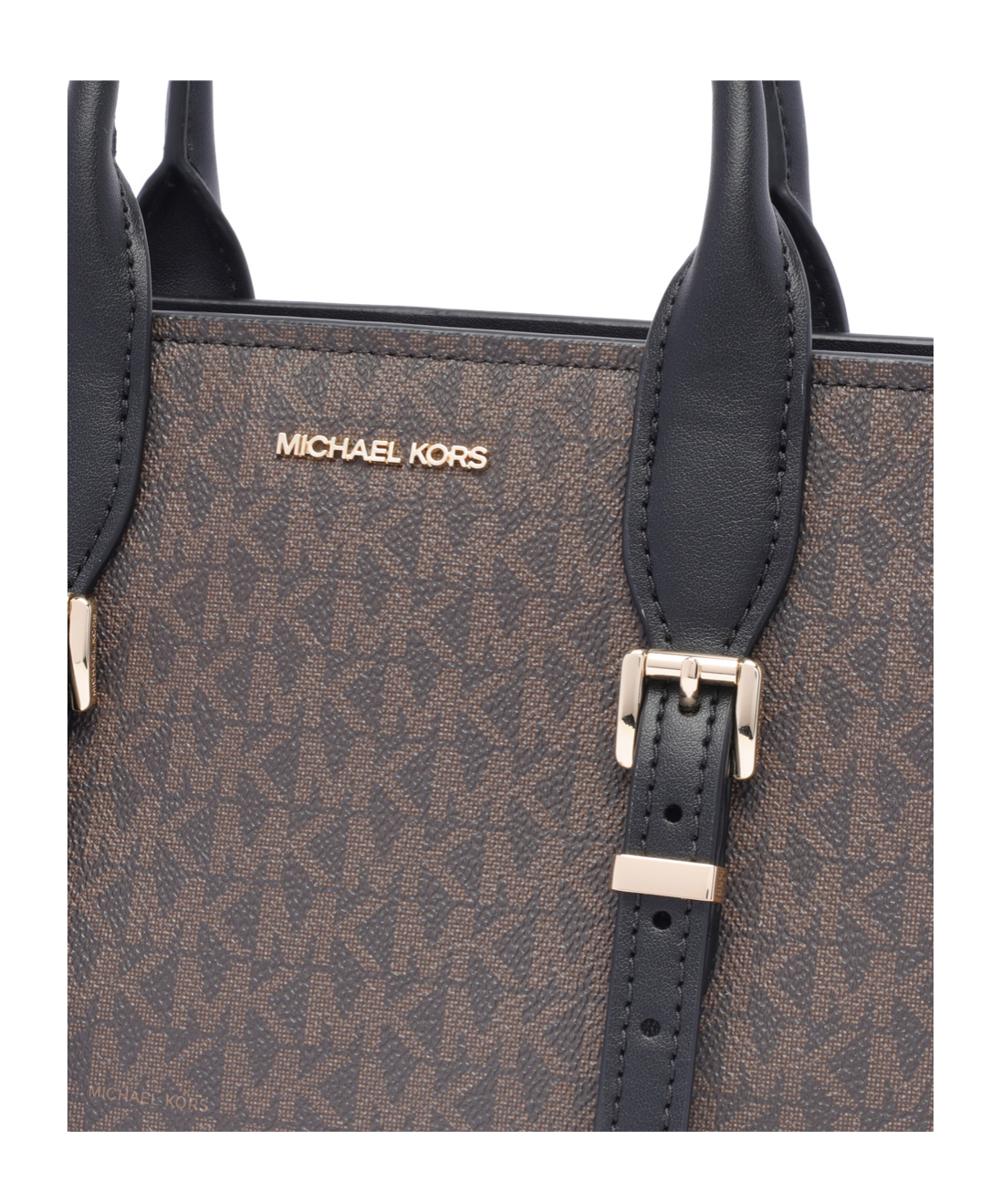 Michael Michael Kors Double Handle Shoulder Bag In Black
