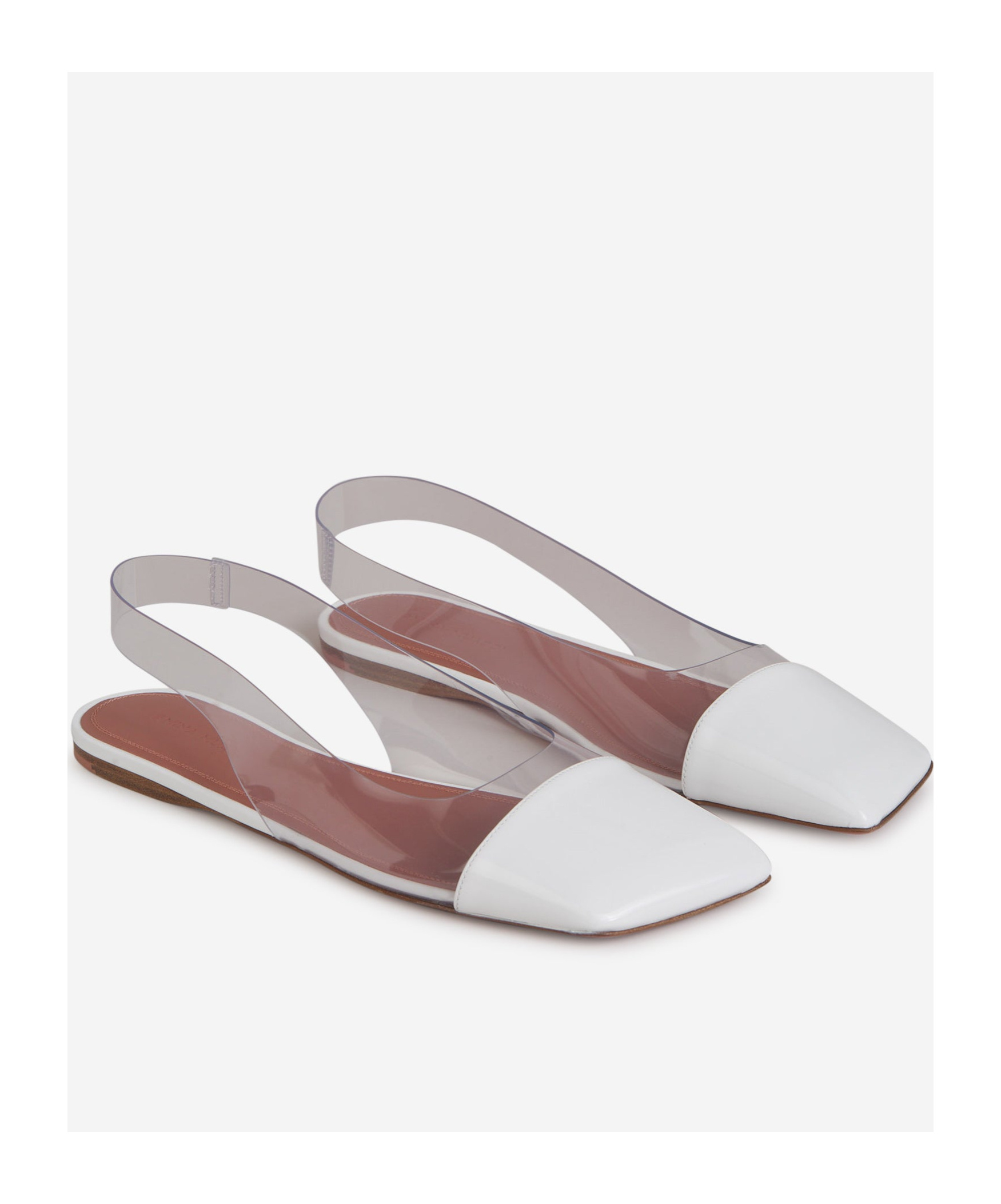 AMINA MUADDI HALF-HEELED FLAT SANDALS