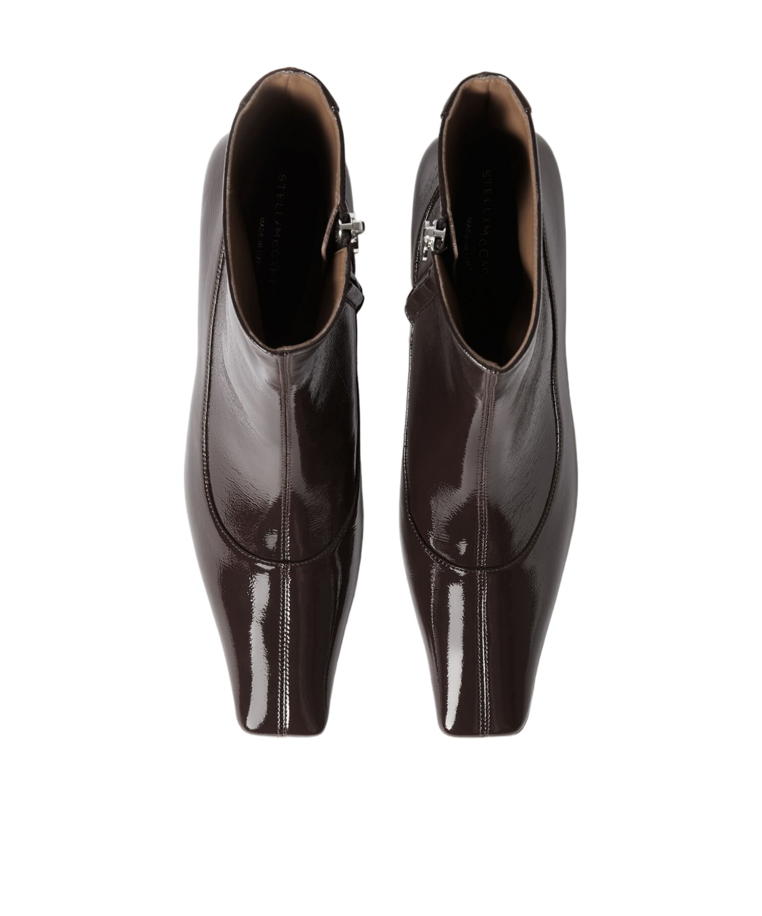 Stella Mccartney Spur Vegan Leather Ankle Booties In Burgundy