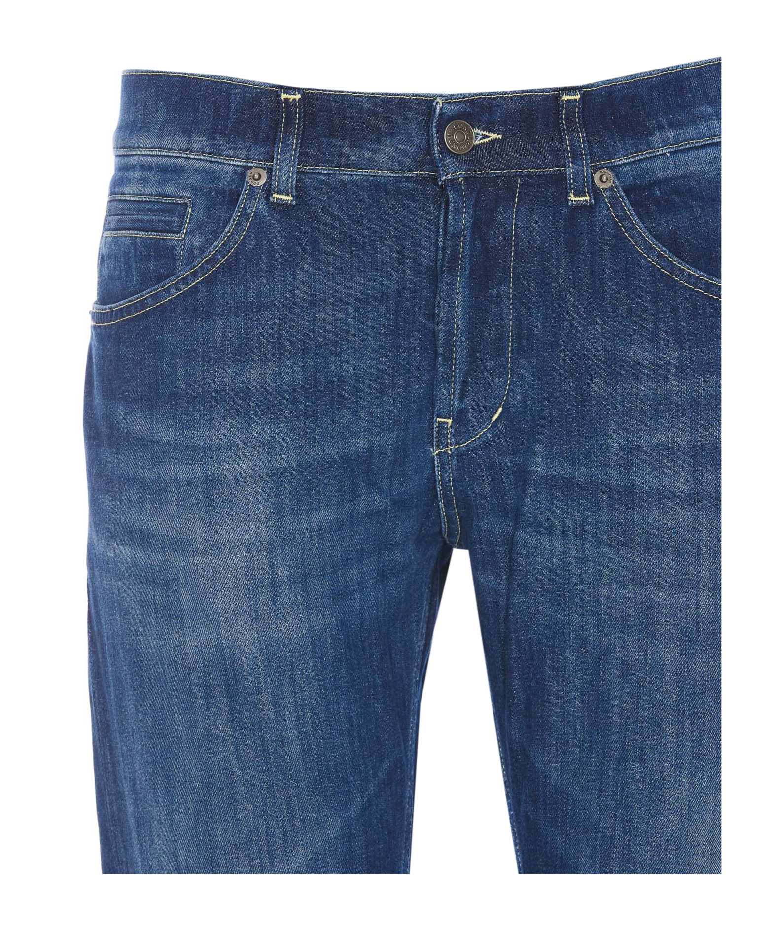 Dondup Belt-loop Jeans In Blue