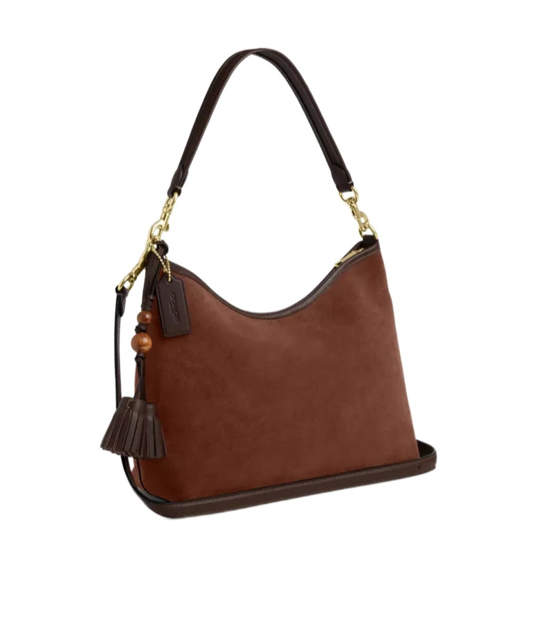 Coach Laurel Shoulder Bag With Tassels In Brown