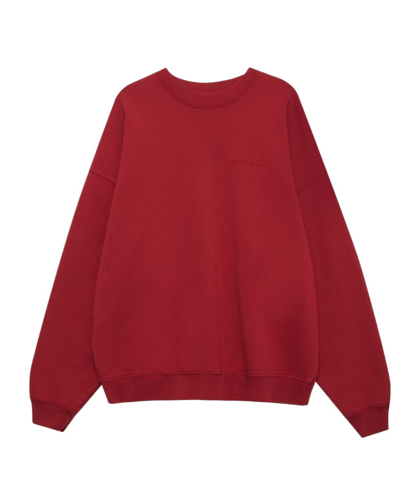 Shop Anine Bing Miles Sweatshirt In Red