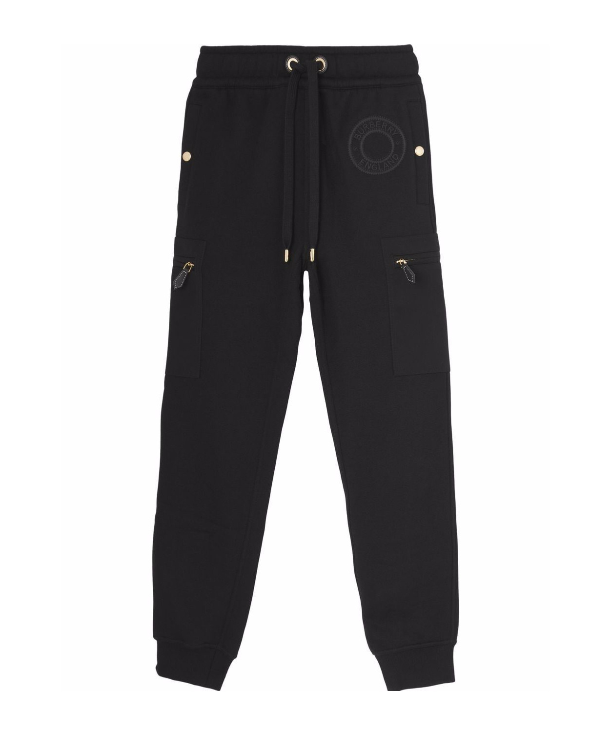 Burberry Logo-print Track Pants In Black