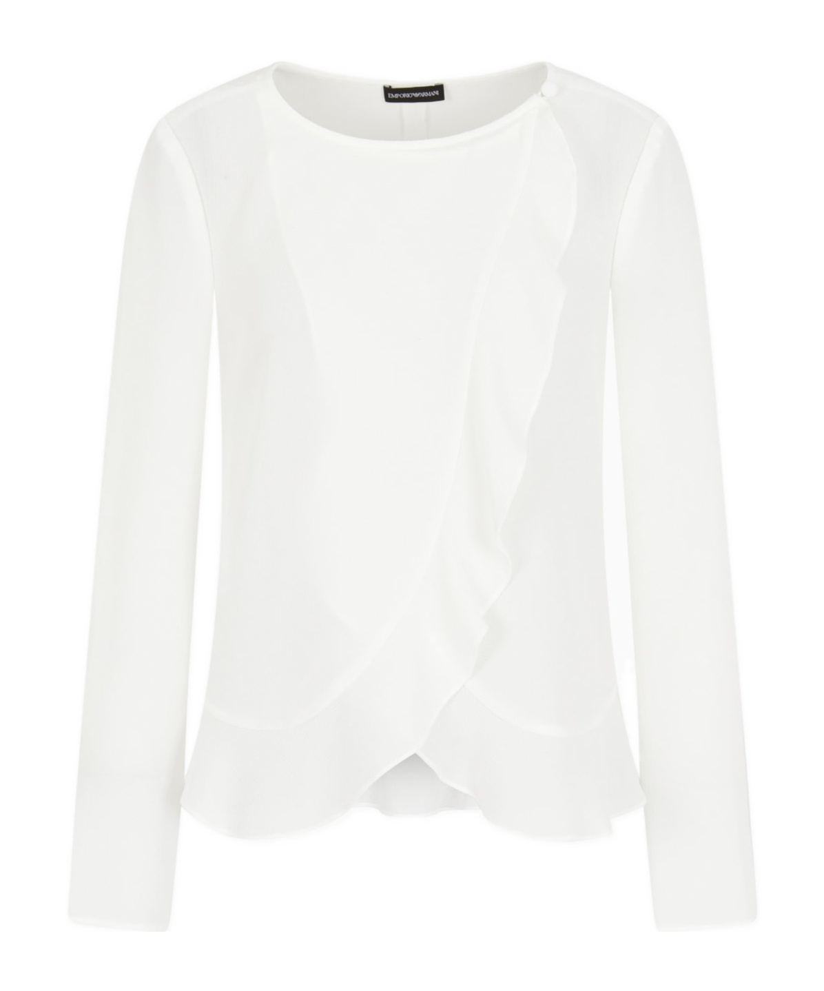 EMPORIO ARMANI RUFFLE-DETAILING BLOUSE