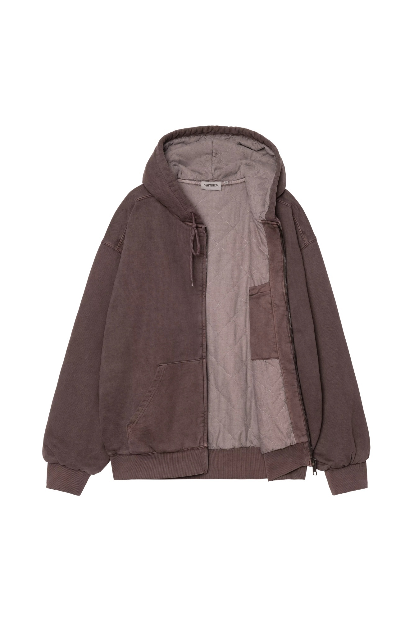 Carhartt Giubbino Hooded Vista Graphite In Brown