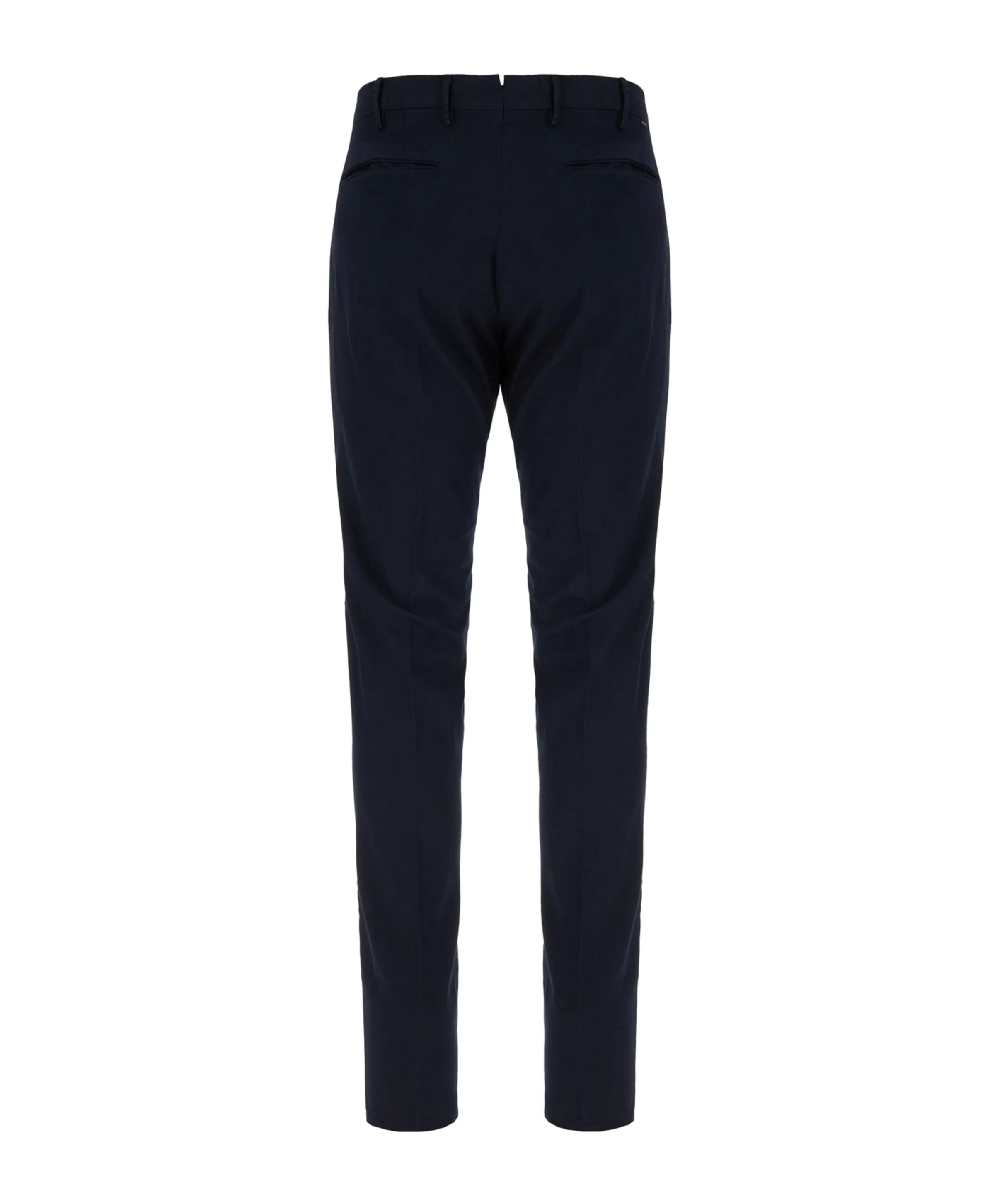 Incotex Stretch Cotton Pant With Front And Back Pockets In Black