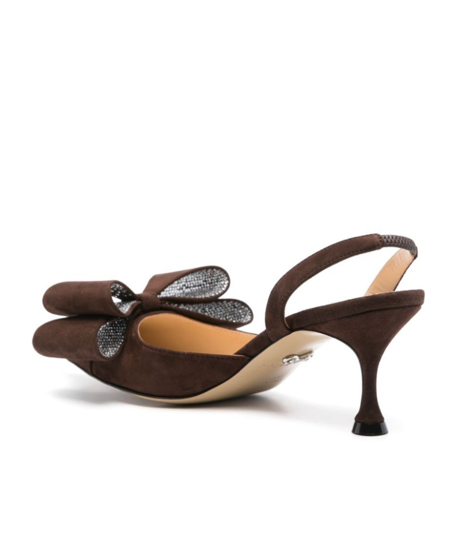 Mach&mach Le Cadeau Bow Slingback Pumps In Black