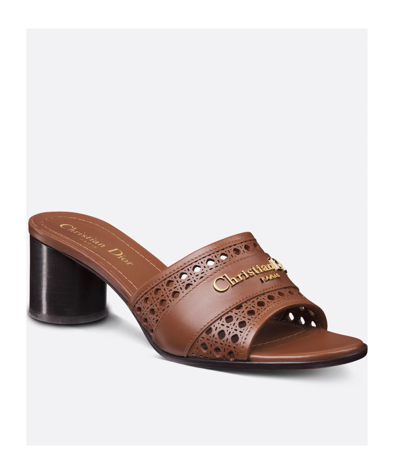 Dior D-lane Heels Sandals In Brown