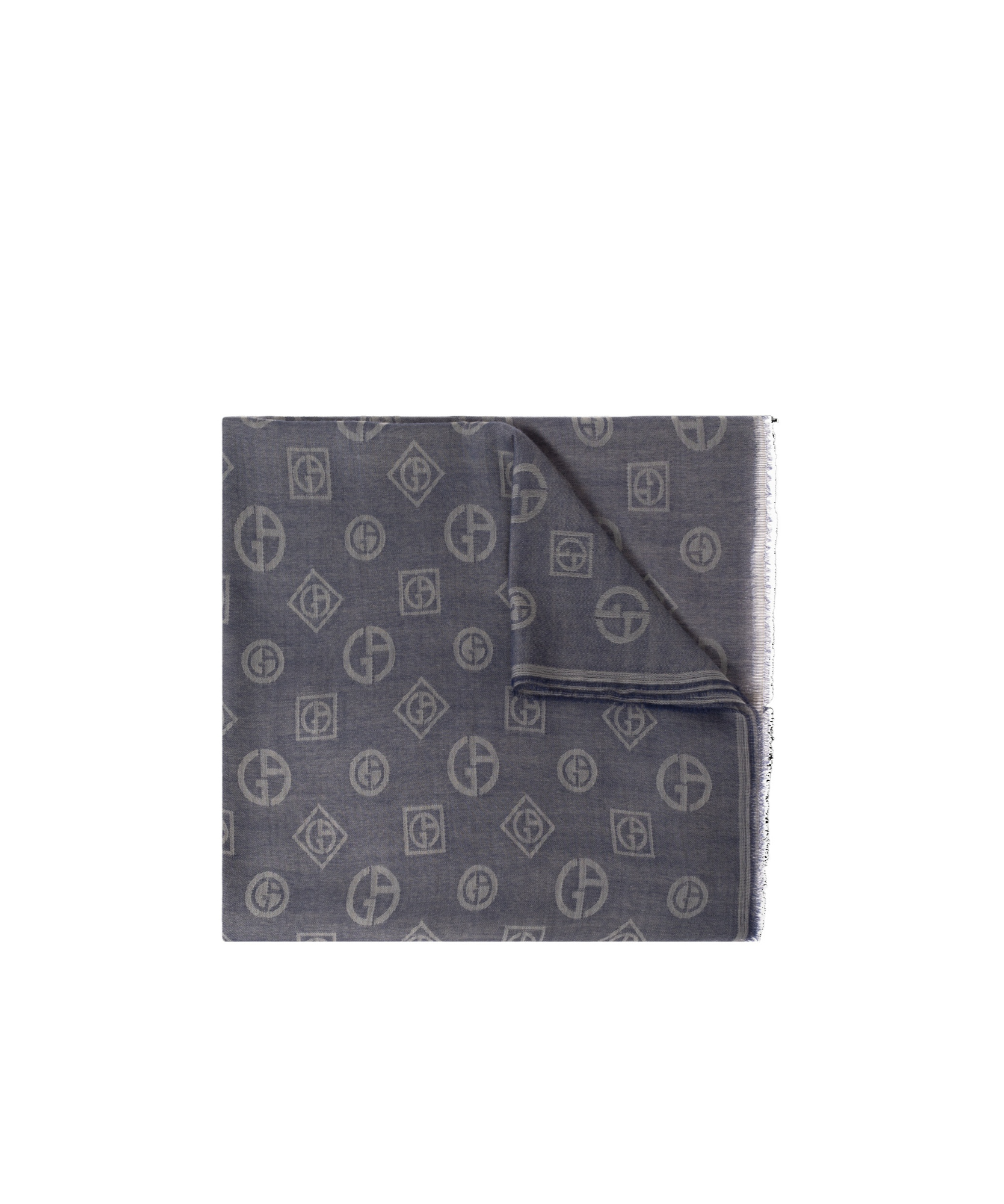 Giorgio Armani Fringed Scarf In Black