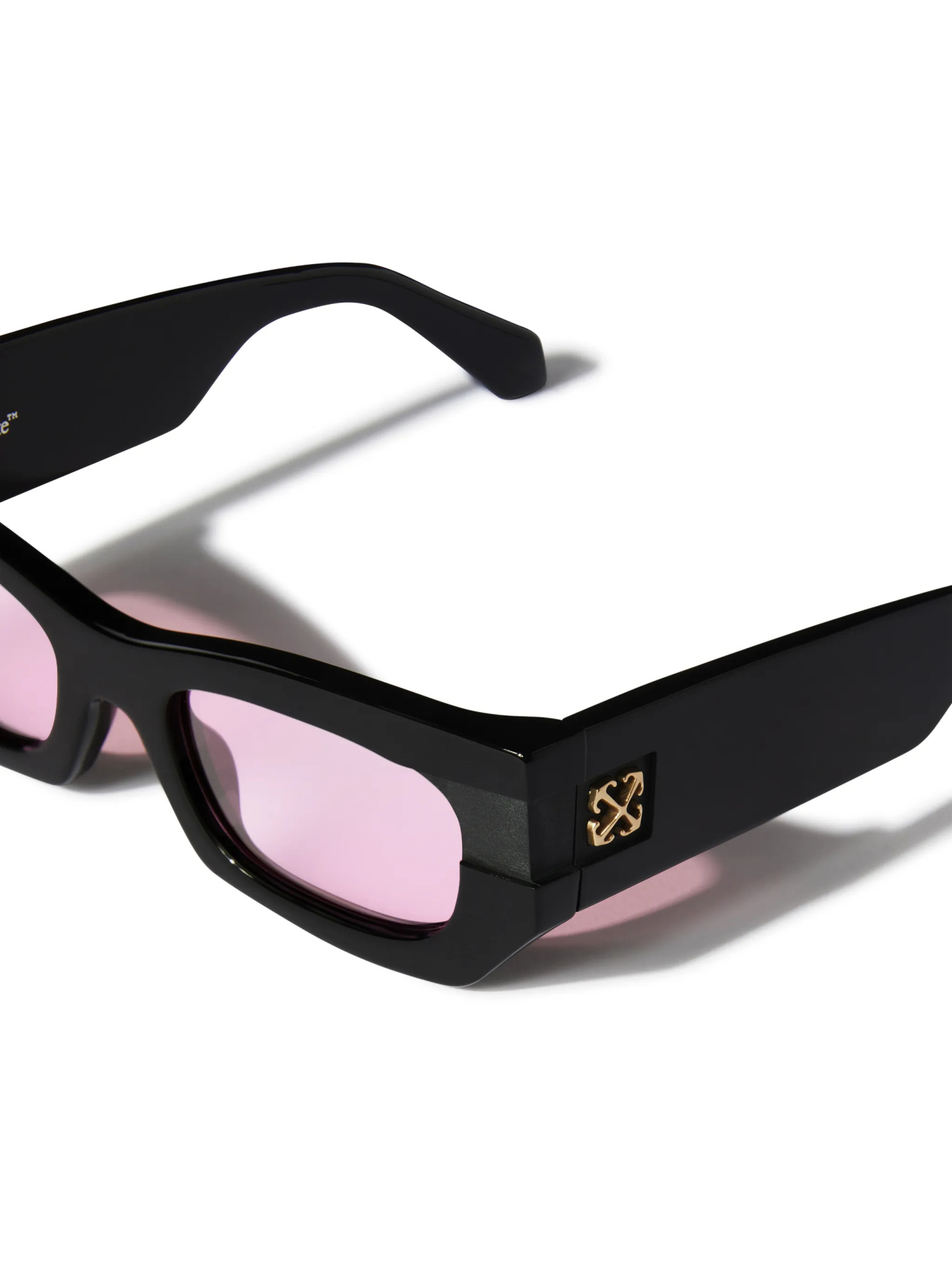 Off-white Belleville Acetate Rectangle Sunglasses In Black