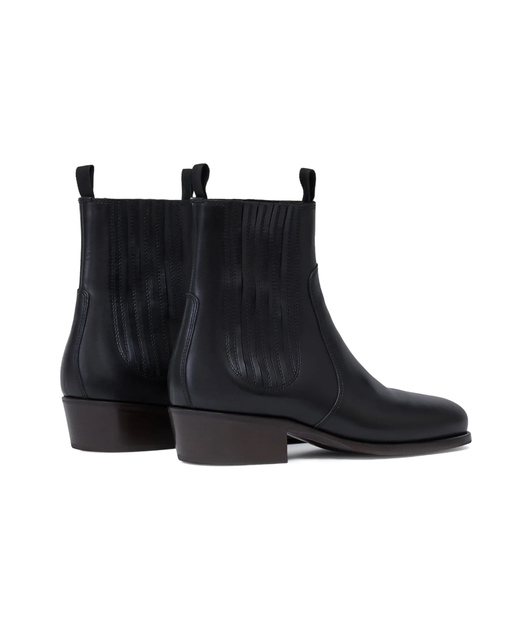 Lemaire Black Vegetable-tanned Chelsea Boots In Bk999 Black