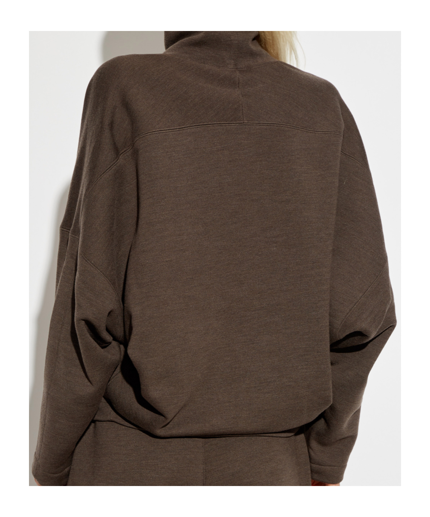Lemaire Roll Neck Long-sleeve Jumper In Brown