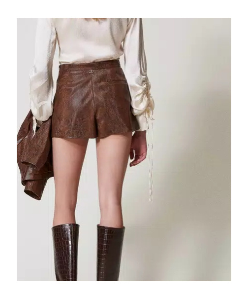 Twinset Lizard-skin Shorts