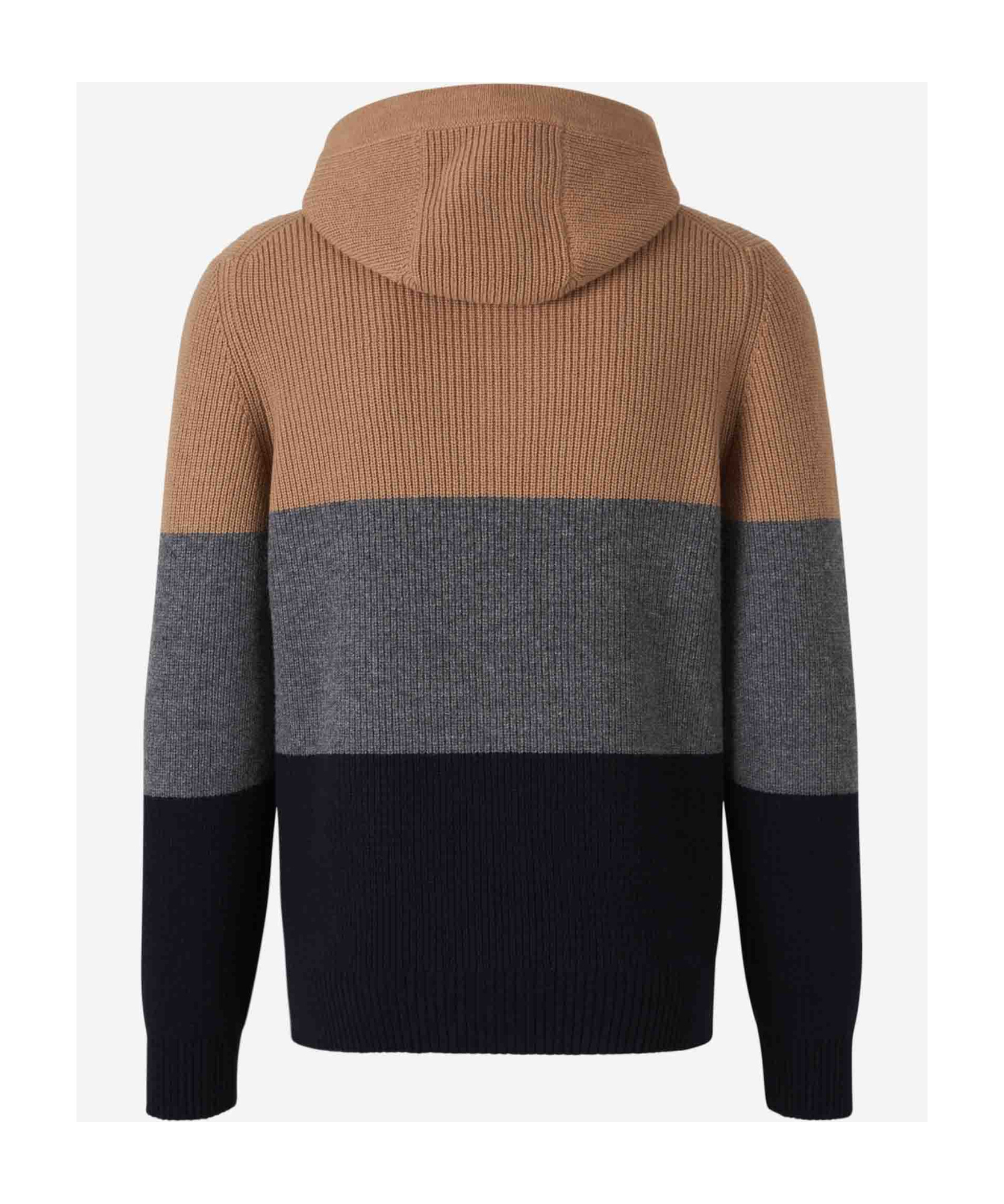 Gran Sasso Hoodie In Geelong Stripes Hoodie In Black