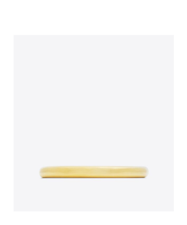 Saint Laurent Logo Tubular Necklace In Yellow