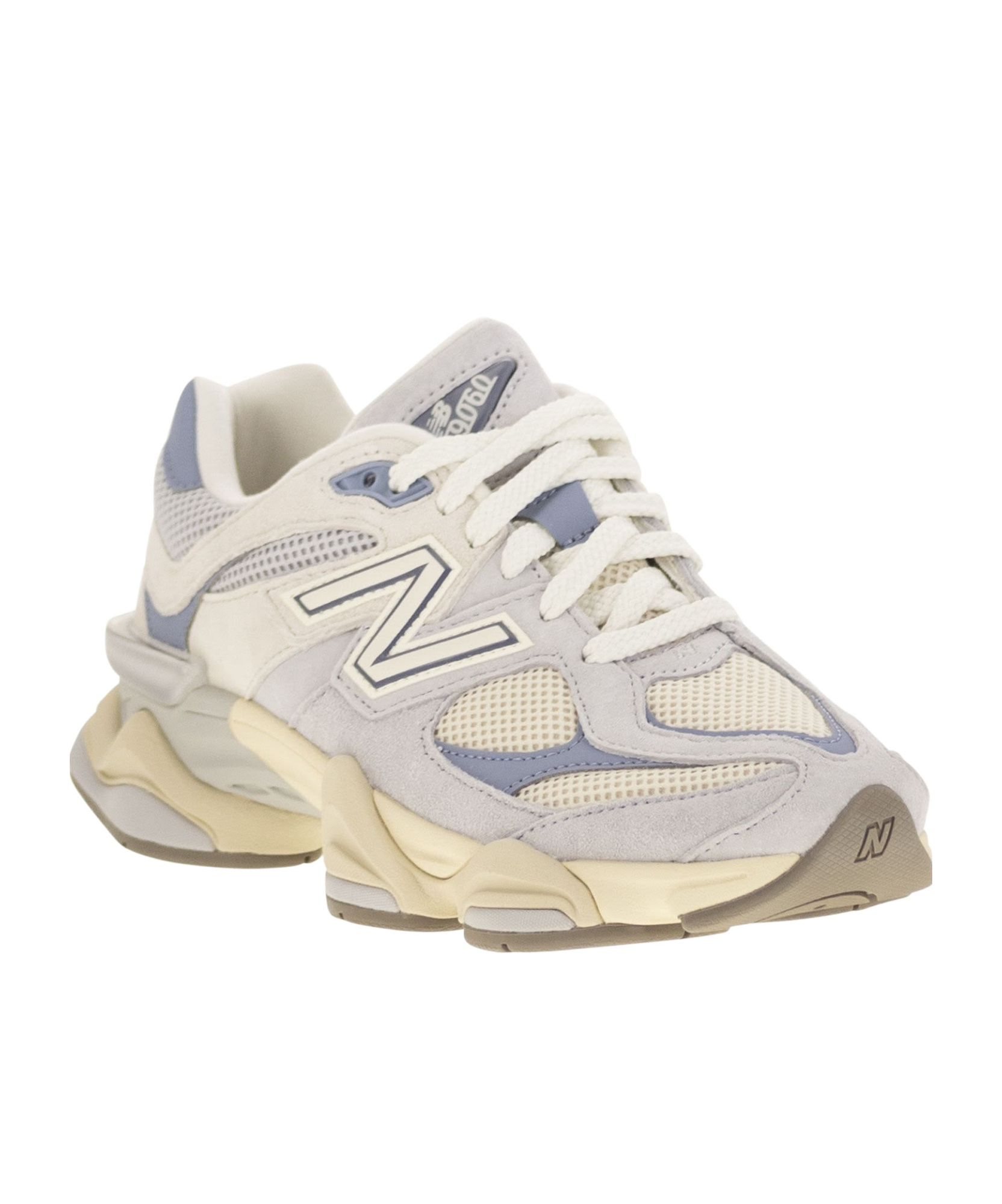 New Balance Leather Sneakers In Pearl Grey/linen
