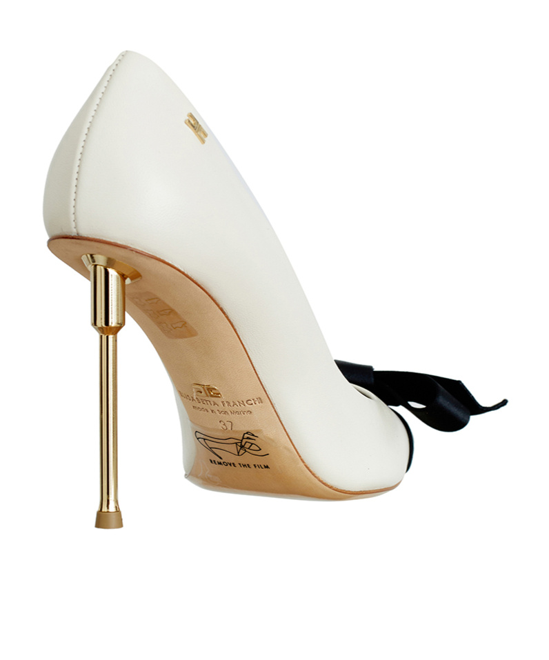 Elisabetta Franchi Bow High Heels In Black