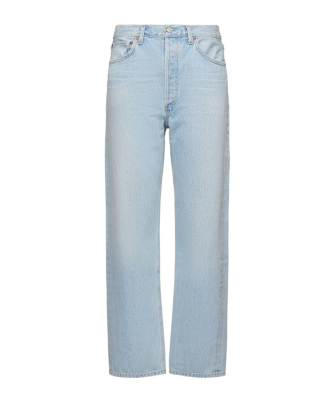 Agolde Denim Trousers With Belt Loops
