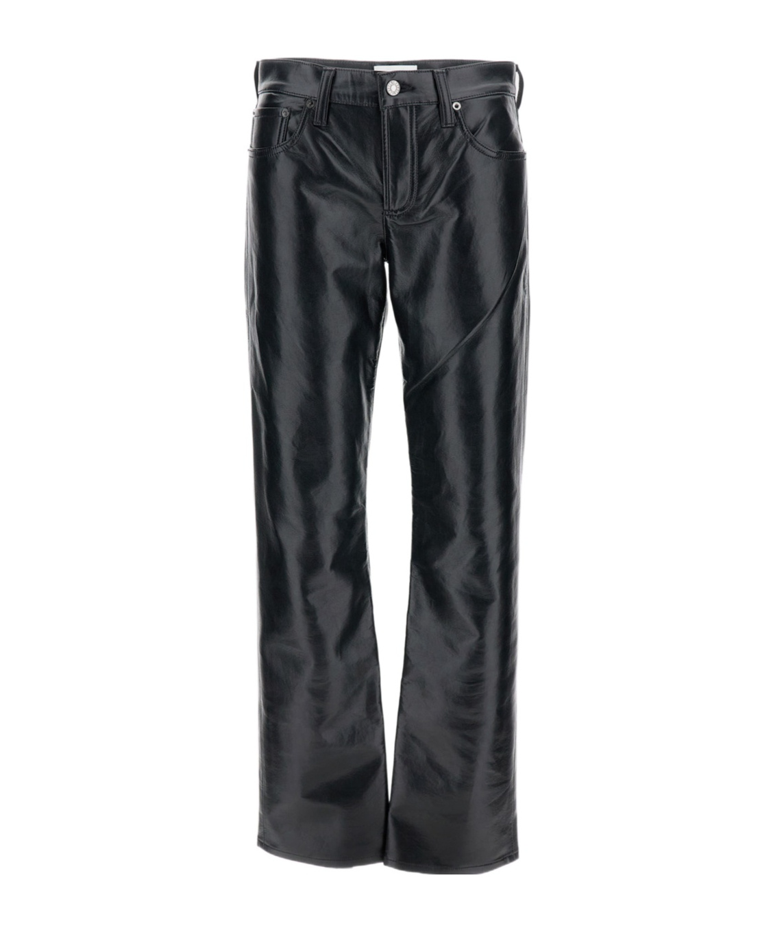 Agolde Five-pocket Trousers In Black