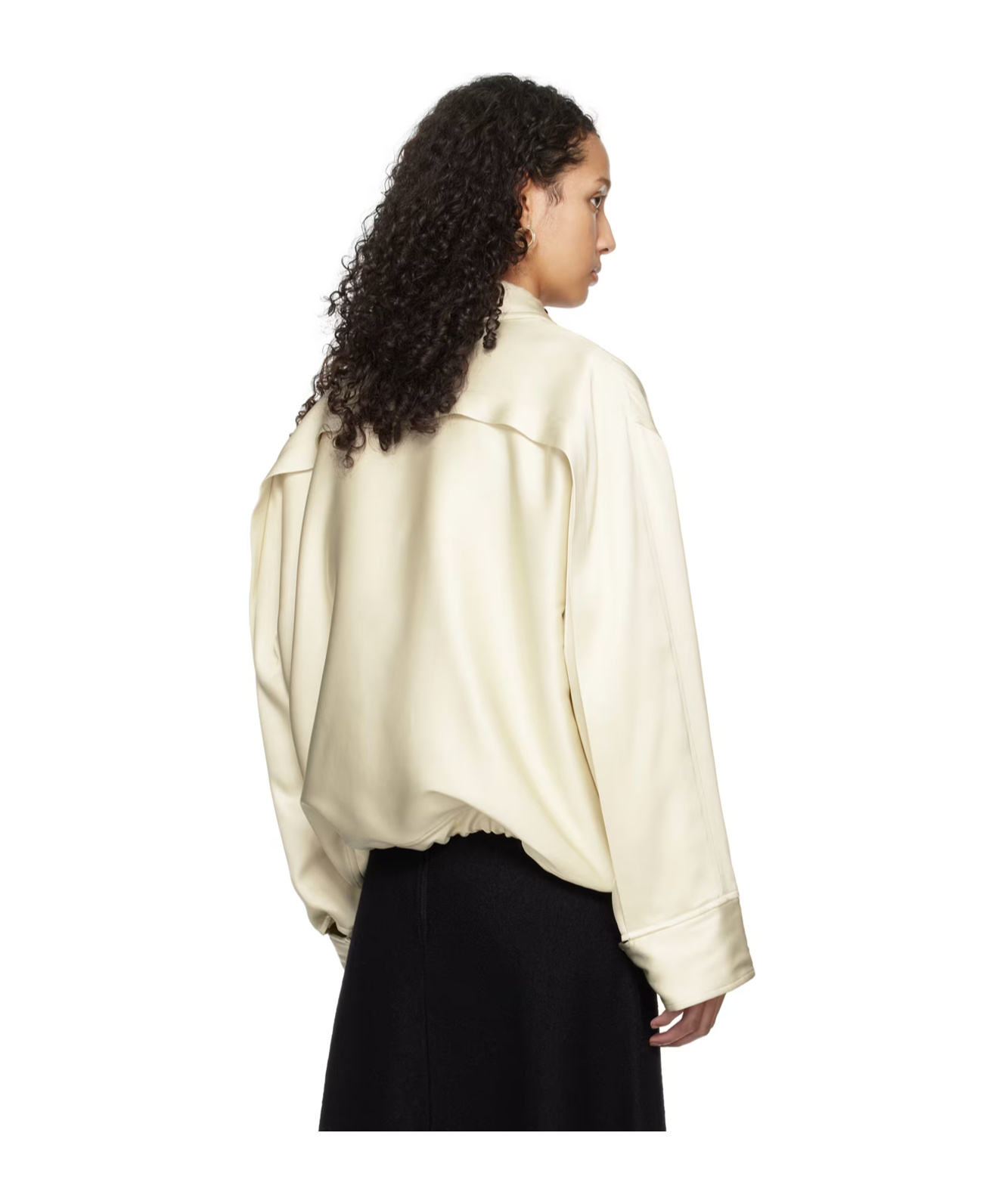 Jil Sander Zipper Long-sleeved Casual Jacket In White