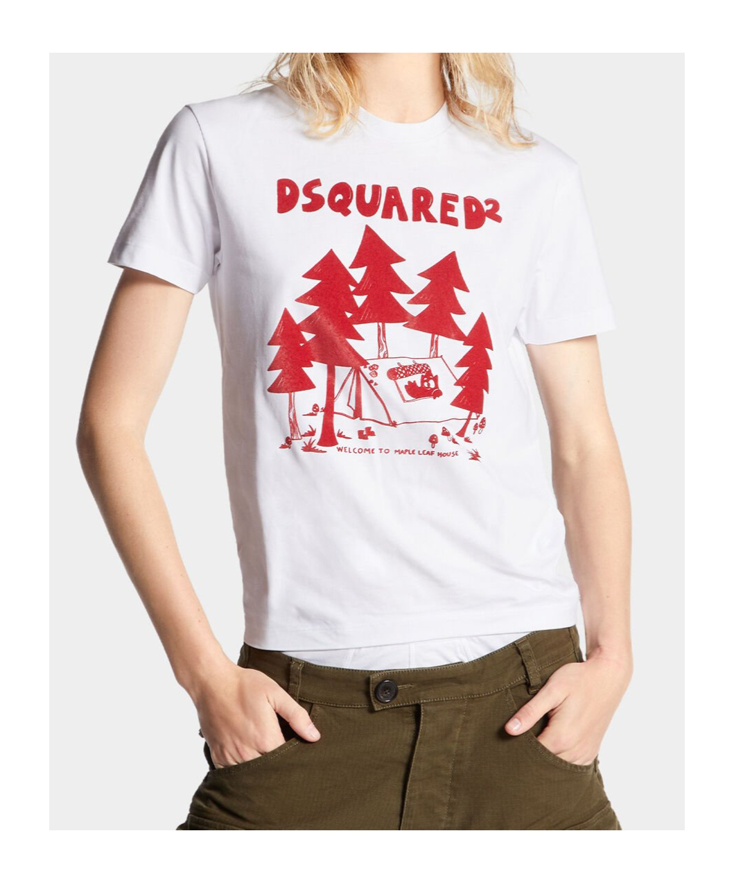 Dsquared2 Short-sleeved T-shirt In White