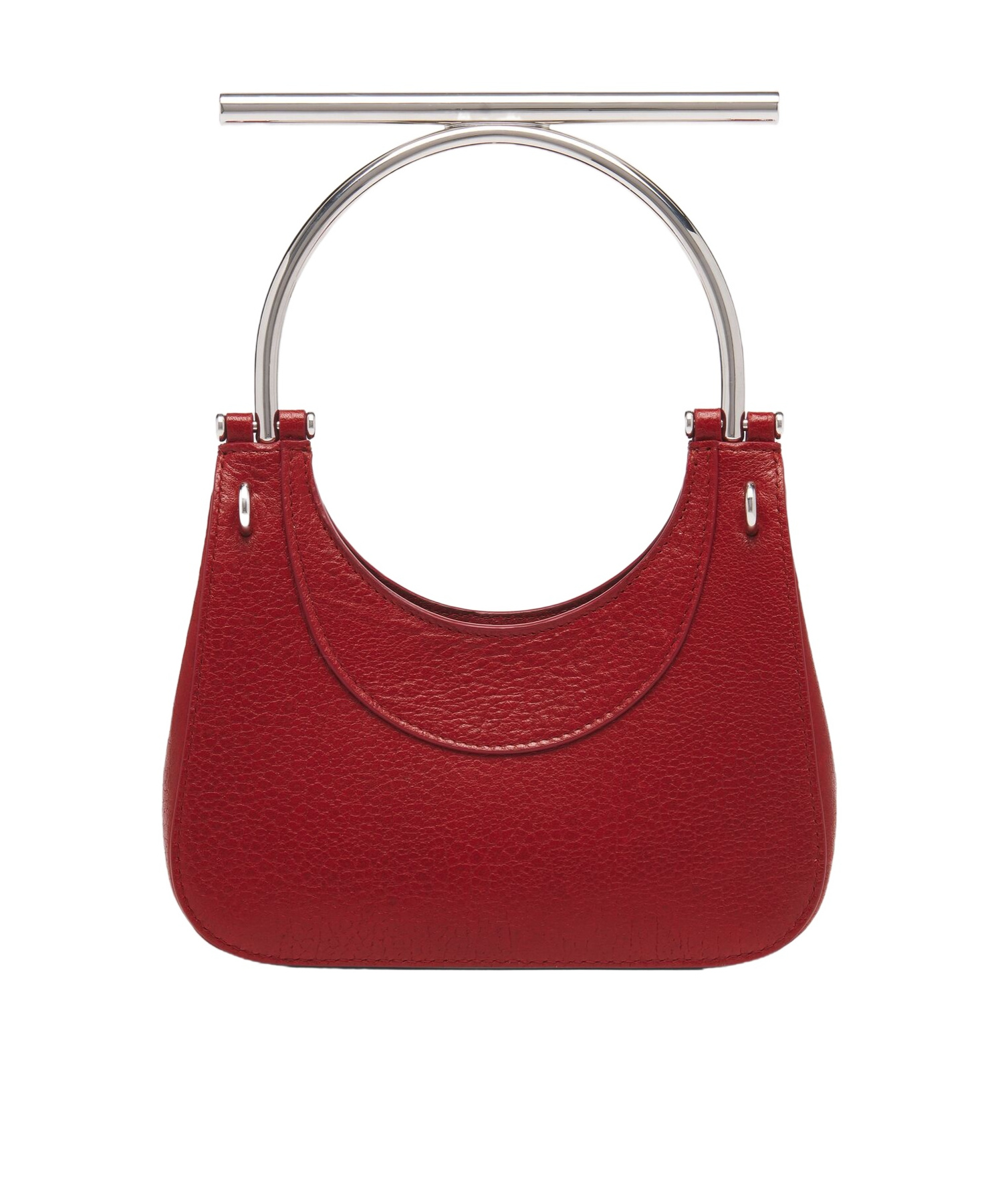 Alexander Mcqueen Mcqueen Mini T-bar Crossbar Leather Handbag In Red