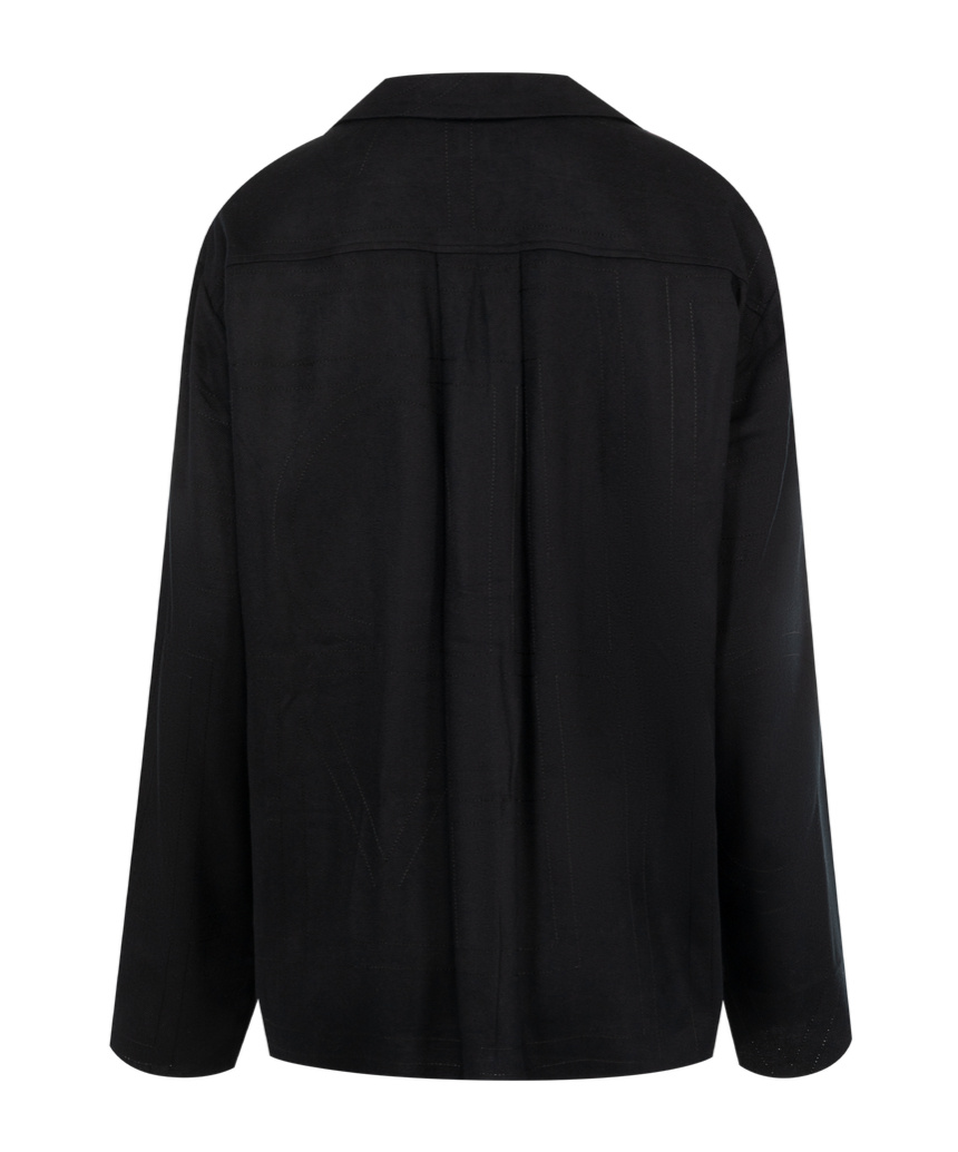 Totême Long-sleeved Pajamas Shirt In Black
