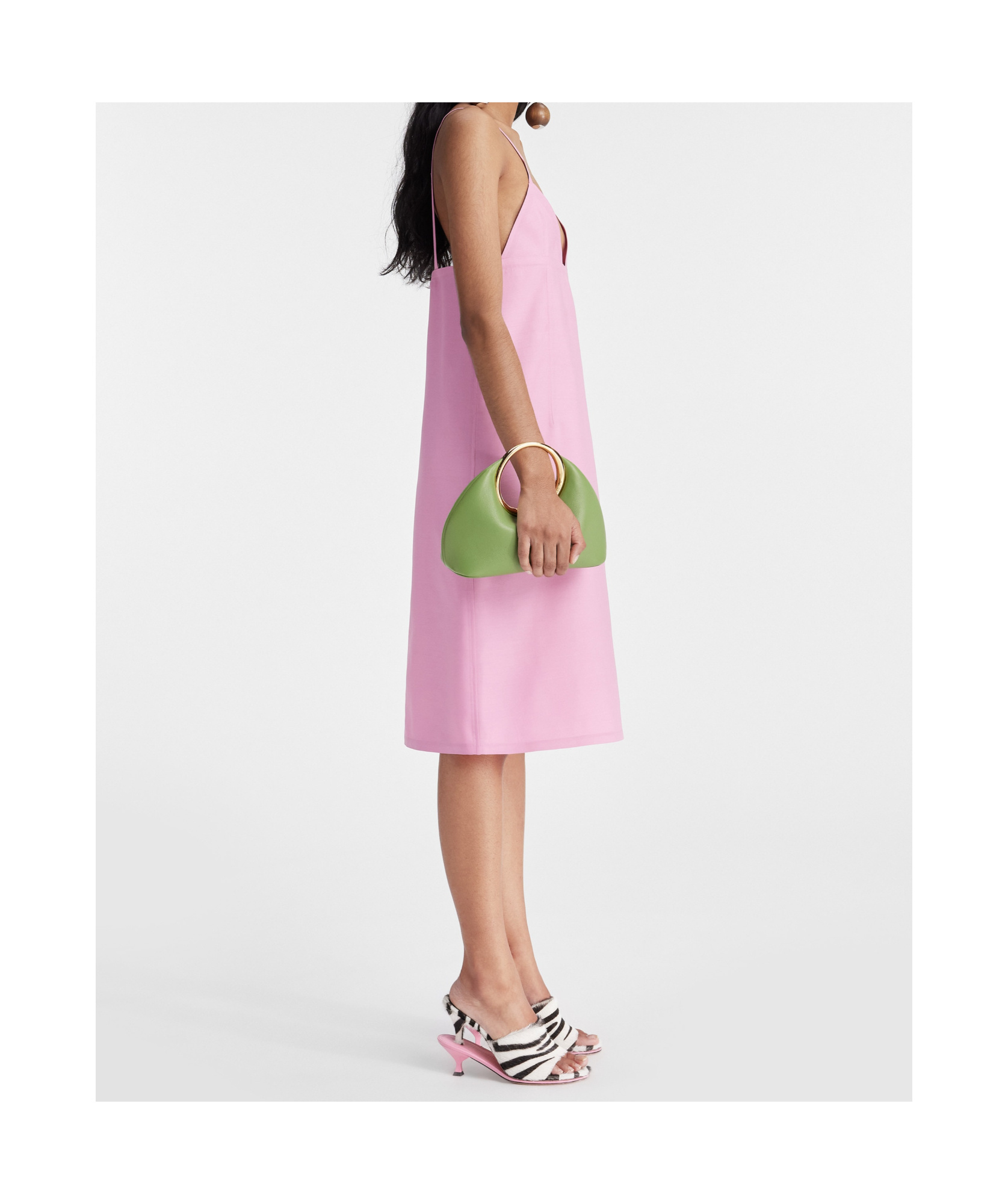 Jacquemus Slip Dress Featuring Dart Detailing In Pink