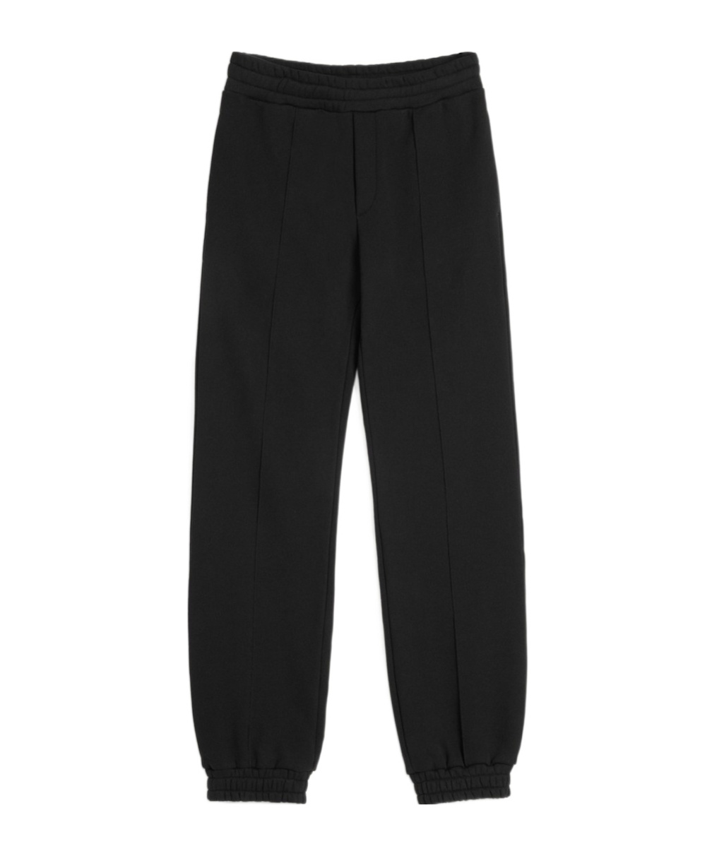 Valentino Chenille Jogging Trousers With Chez Patch In Black