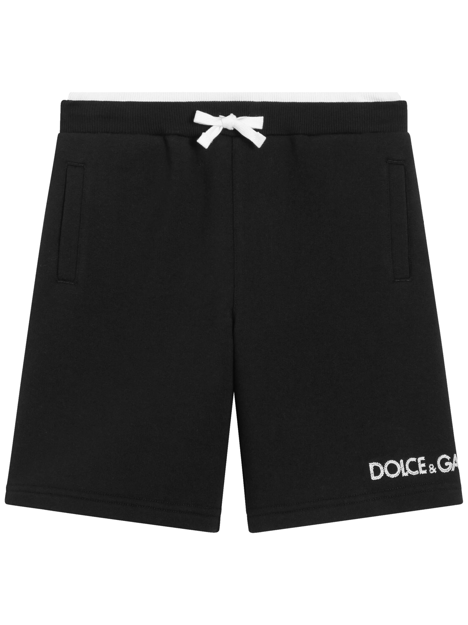 Dolce & Gabbana Logo Shorts In Black