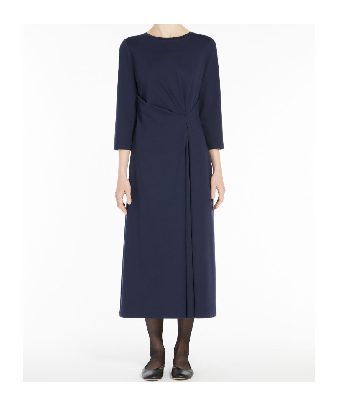 Weekend Max Mara Round-neck Dress In Black