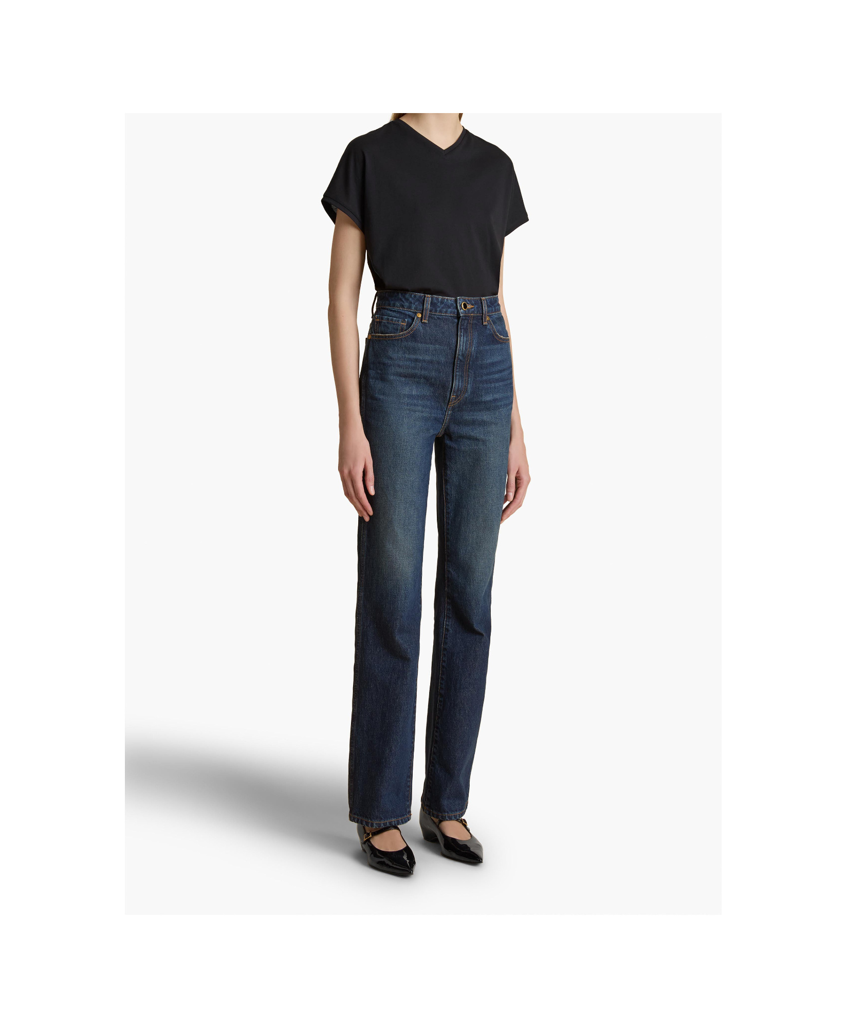 Khaite Mae Short-sleeved T-shirt In Black
