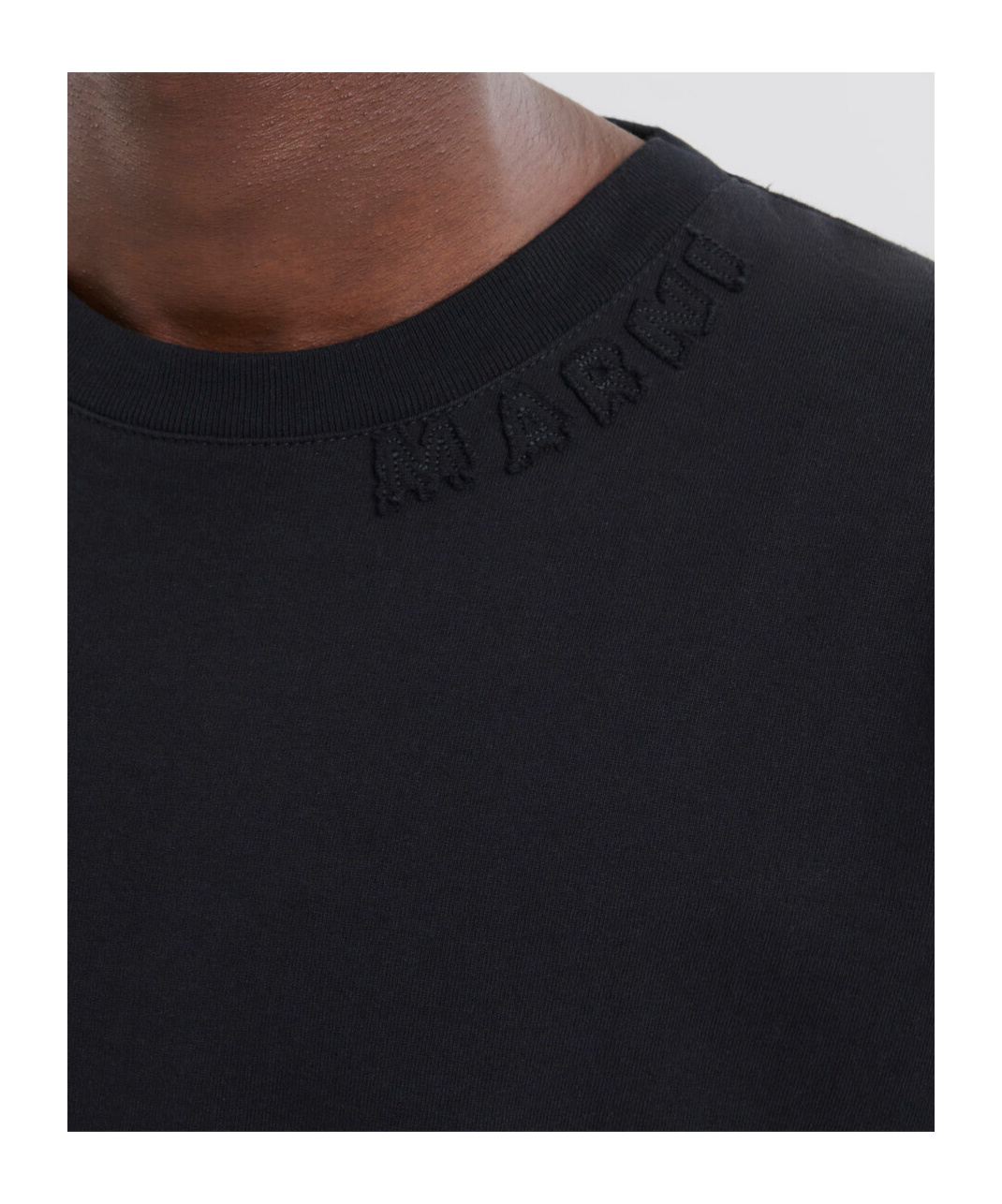 Marni Oversized Organic Cotton T-shirt In Black