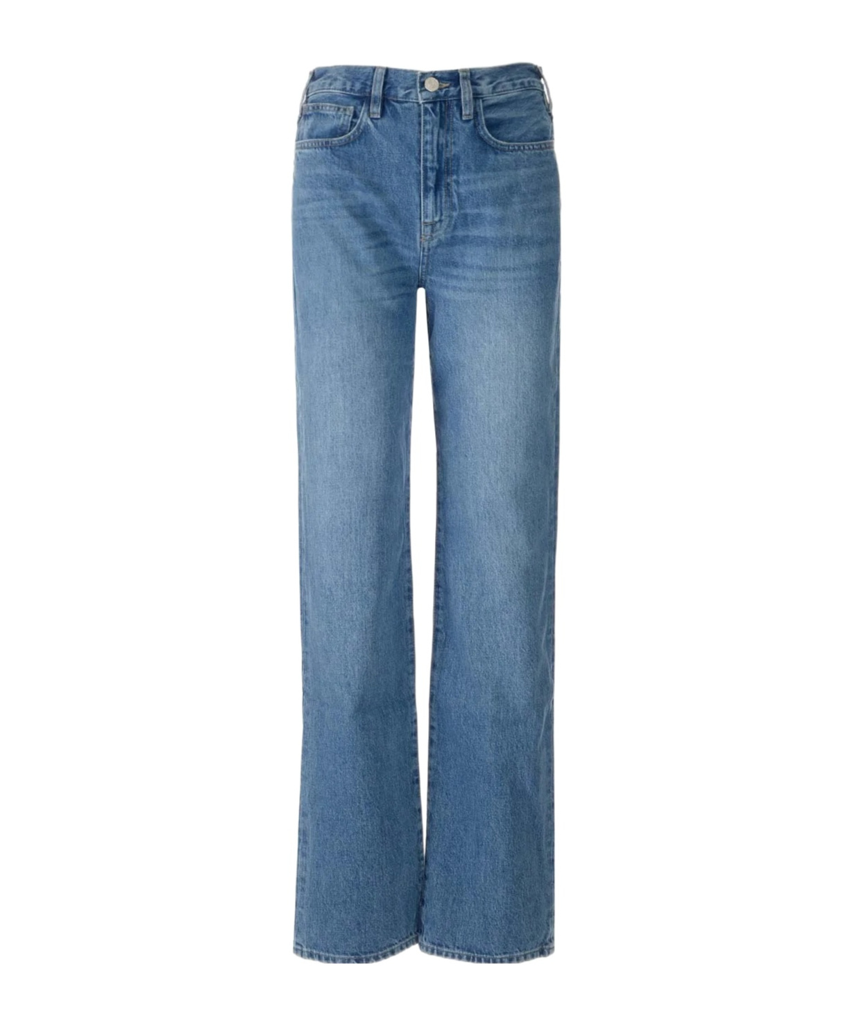Frame Jeans With Belt Loops In Blue