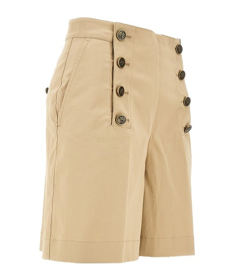 Etro High-waisted Shorts In Nude