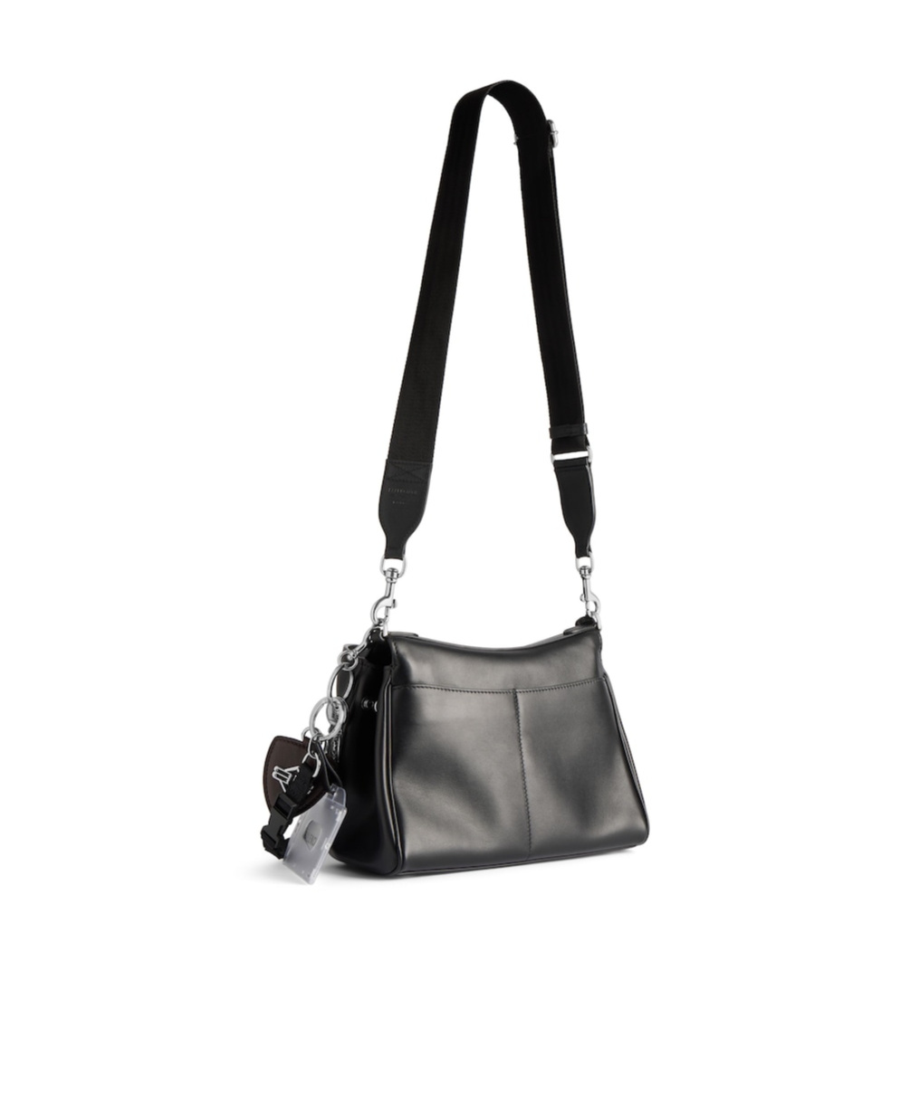 Balenciaga Black Leather Lamborghini Rodeo Shoulder Bag In Black