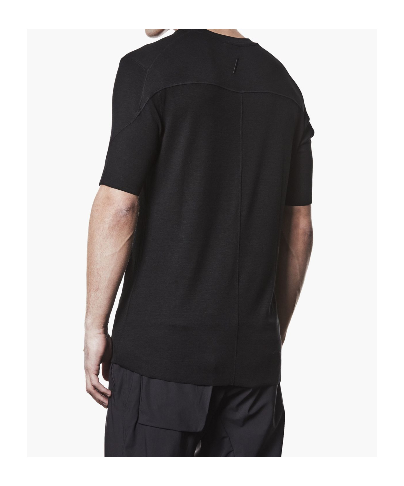 Thom Krom Slim Fit Viscose Stretch T-shirt In Black