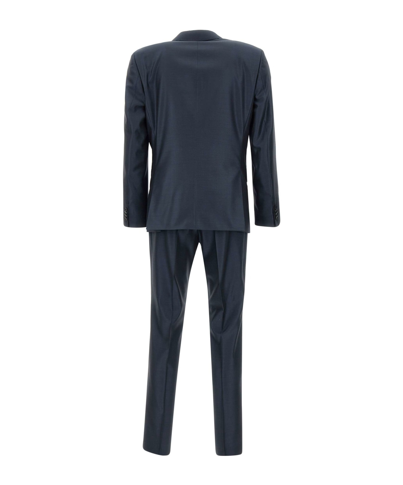 Hugo Boss Single-breasted Wool Blend Suit In Black