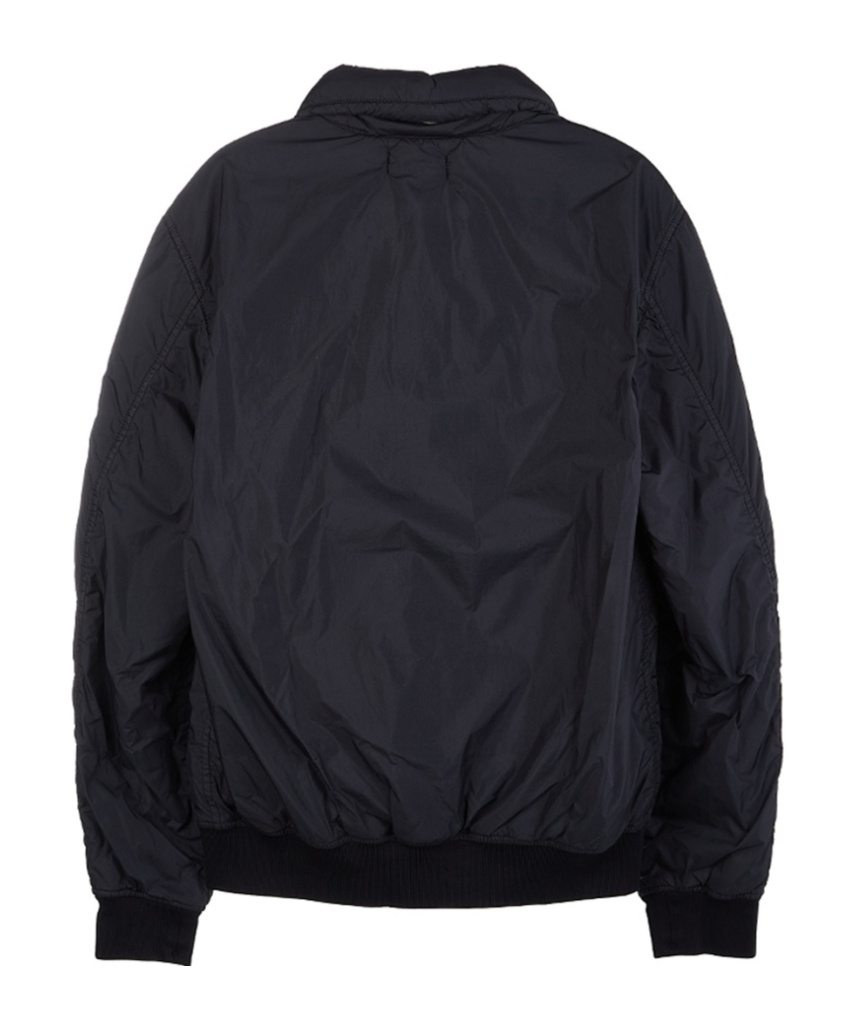 Stone Island Badge Jacket Coat In Blue