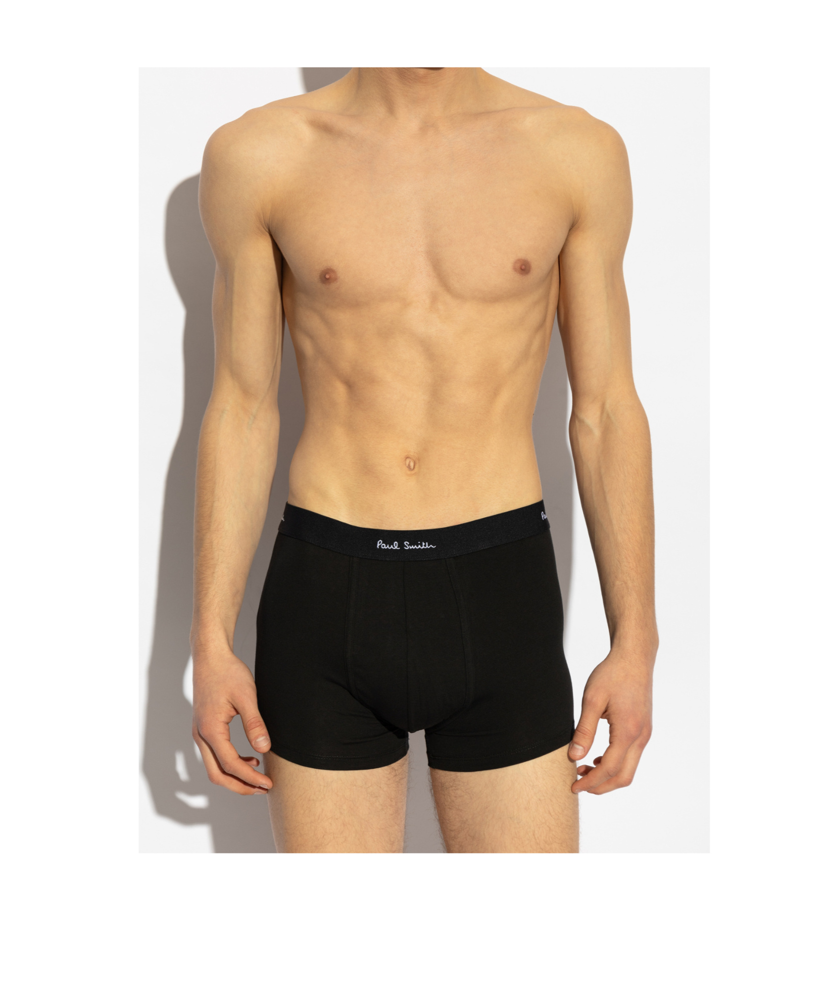 Shop Paul Smith Five Pack Of Cotton Boxers In Black